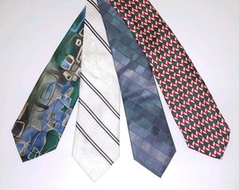 Lot Of 4 Mens Ties POLO by RALPH LAUREN, J GARCIA, EXPRESS, AXCESS, 3 - ... - £9.68 GBP