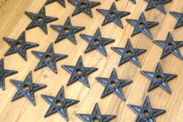 24 Cast Iron Stars Washer Texas Lone Star Ranch 3&quot; Primitive Rustic Craf... - $42.99