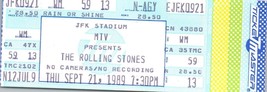 Rolling Stones Ticket Stub September 21 1989 Philadelphia Pennsylvania - £19.60 GBP