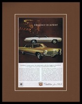 1968 Cadillac Eldorado Framed 11x14 ORIGINAL Vintage Advertisement  - $44.54