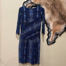 Calvin Klein Long sleeve Blue Snakeprint Dress - $23.15