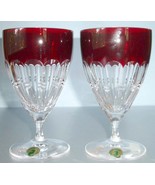 Waterford Crystal Mixology Goblet Talon Red Tops SET/2 All Purpose 6"H 10-oz New - $222.65