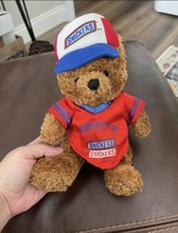 Vintage promotional Snickers Candy Bar Teddy Bear plush Hat And Jersey G... - £6.49 GBP