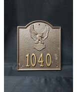 Rare Bronze HARLEY DAVIDSON Plaque Sign House Number 1040,  Solid Heavy - $49.99