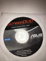 ScreenDUO Software Supporto CD Rev.308.01 Disc M1112-ASUS-NEW-VERY Raro ... - £65.35 GBP