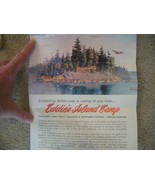 RARE Vintage Les Kouba Advertisement Print  Eddie&#39;s Island Camp Ontario ... - $1,299.87 MXN