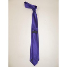 Mens Tie ZENIO By Stacy Adams Slim Narrow Twill Woven Soft Silky Z15 Purple image 2