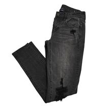 American Eagle Outfitters Black Distressed Skinny Jeans Womens Size 4 St... - $9.99