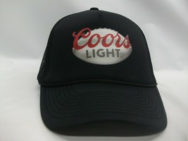 Coors Light Beer Hat Black Snapback Trucker Cap - £15.62 GBP