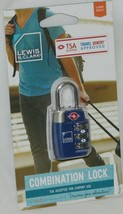 Lewis N Clark Combination Lock TSA Airport Travel Sentry Luggage TSA23 Blue - $4.51