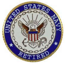 Us Navy Retired Lapel Pin Or Hat Pin - Veteran Owned Business - £4.35 GBP