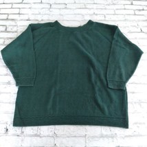 Express Tricot Sweater Womens Large Green Textured Long Sleeve Pullover ... - £23.58 GBP