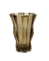 Art Deco brown glass cubis vase by Henri Heemskerk for Scailmont Belgium... - £18.12 GBP