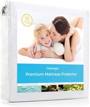 Linenspa Smooth Top Premium Twin Mattress Protector Waterproof, Top Protection - £25.26 GBP