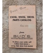 1987 Vintage Mercedes Benz SL Parts Catalog From Bud’s Benz In Douglasvi... - £15.02 GBP