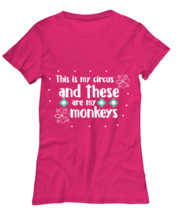 This is my circus and these are my monkeys, heliconia Women&#39;s Tee. Model 60045  - £21.15 GBP