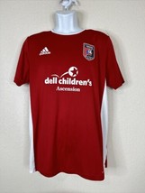Adidas Men Size M Red Dell Childrens Ascension Lonestar Soccer Club Jersey - £6.89 GBP