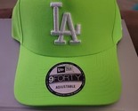 LA DODGERS LIME GREEN ADJUSTABLE HAT New Era 9Forty New With Tags - £20.96 GBP