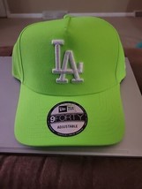 La Dodgers Lime Green Adjustable Hat New Era 9Forty New With Tags - £20.73 GBP