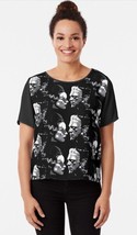 For the Love of Frankenstein &amp; His Bride Chiffon Top - $18.70