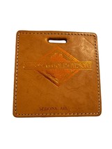 Sedona Golf Resort Course Arizona Square Leather Bag Tag - £23.25 GBP