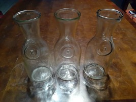 Paul Masson  Vintage Embossed  &quot;Since 1852&quot; Glass Milk Bottle Carafe Decanter 9” - £12.54 GBP