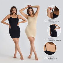 Solid Color Yoga Seamless Belly Shaping Plus Size Dress Women - $16.00