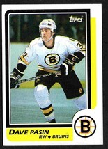 Boston Bruins Dave Pasin RC Rookie Card 1986 Topps Hockey Card #76 nr mt - £0.39 GBP