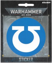 Warhammer 40K Game Ultramarines Icon Logo Peel Off Sticker Decal NEW UNUSED - £3.11 GBP