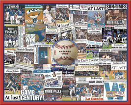 Chicago Cubs 2016 World Series Newspaper Collage Poster- 16x20&quot; Unframed - £15.57 GBP