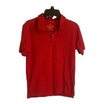 Faded Glory Boys Short Sleeve Polo Shirt Top Red Size Large 10 12 Preowned - £4.62 GBP