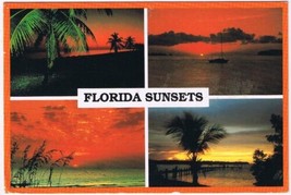 Postcard Florida Sunsets Multi View - $2.96