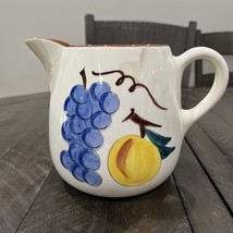 Stangl Pottery Fruit Pitcher Hand Painted 2 Qt Water Juice Italian - $19.79