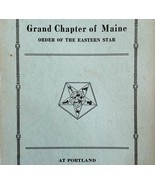 Order Of The Eastern Star 1926 Masonic Maine Grand Chapter Vol XI PB Boo... - $79.99