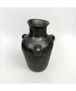 Vintage Handmade Black Clay Triple-Handled Water Jug/Vase - 10”H - €21,49 EUR