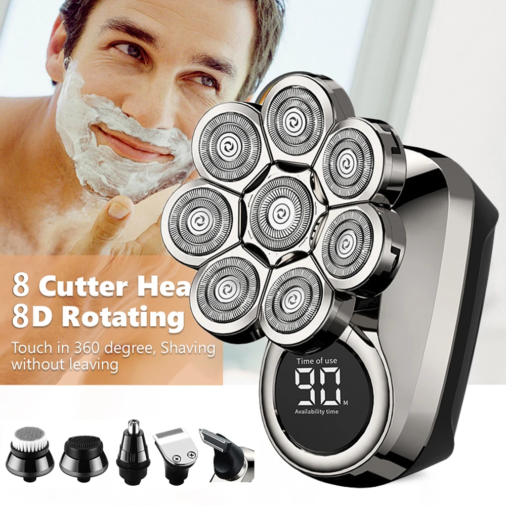 Multifunctional 6-in-1 8D Electric Shaver Floating Beard Razor Portable ... - $83.63