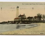 New London Lighthouse Postcard Connecticut 1908 Hugh Leighton Tab Out 10... - $74.17