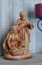 Ebros Holy Family Nativity Mary Joseph and Infant Jesus in Manger Decor Figurine - £21.57 GBP