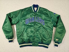 Starter Hartford Whalers Green Spell Out Jacket Bomber Size Large - $386.99