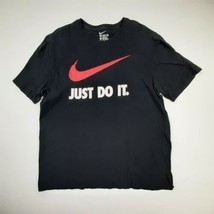 Nike Tee Mens T-Shirt Size XL Black Cotton Athletic QG16 - £6.95 GBP
