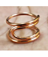 Anillo de curación minimalista de banda de bobina de cobre sólido, hecho... - $328.58 MXN+