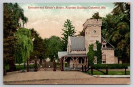 Antietam National Cemetery And Keepers House MD 1908 Postcard R22 - £7.84 GBP