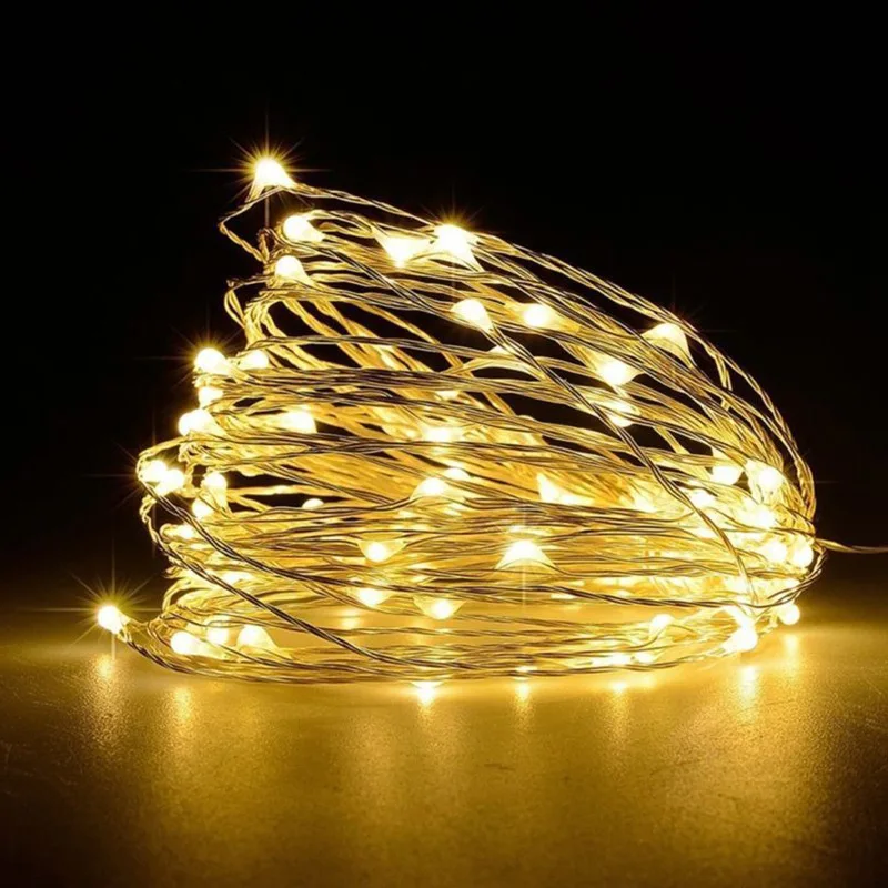 Battery Led String Lights Outdoor Indoor Waterproof Gars Led Fairy Decorations f - £127.89 GBP