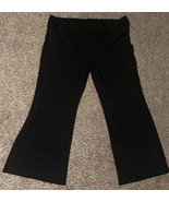 Old Navy Black Solid FLARE Trouser Pants Women&#39;s Size 22 - $14.85