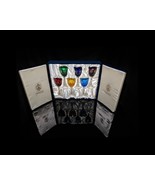 Faberge Odessa Crystal Colored Goblet Glasses  NIB - $1,450.00