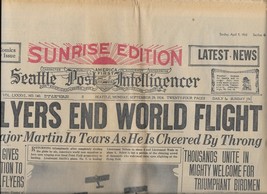 World Flyers April 7, 1963-Sept 29, 1924 Seattle Post-Intelligencer News... - $97.99
