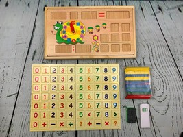 Counting Stick Calculation Math Educational Toy Wooden Number Cards - £25.99 GBP