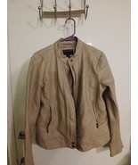 Bernardo Tan Women&#39;s Faux Leather Jacket Large - $41.03 CAD