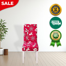 Anyhouz Chair Cover Red Christmas Bell Design Stretchable Dining Slipcover - $484.63 MXN