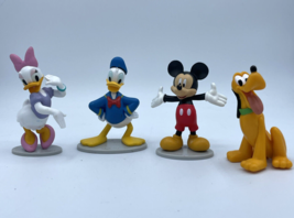 Disney Just Play Cake Toppers Figures Lot If 4 Mickey Donald Daisy Pluto - £7.66 GBP